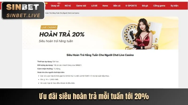 Ưu đãi hoàn trả thể thao d79bet